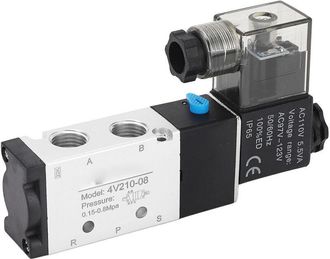 OEM V&aacute;lvula Solenoide Neum&aacute;tica 5/2, 4v210-08, Control De Cilindro, 110 V Ca, V&aacute;lvula Inversora