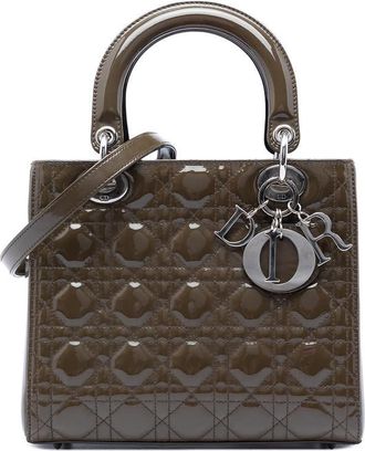 Dior Pre-owned Dior Medium Patent Cannage Lady Dior Ladies RYQIKTEPZ92A8JEP