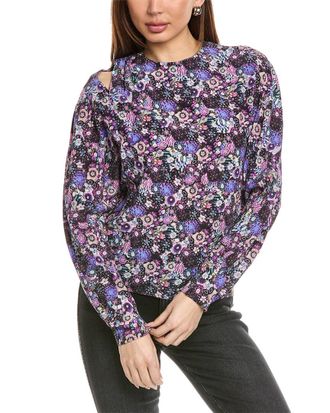 Isabel Marant Isabel Marant Etoile Amba Babydoll Silk Blouse