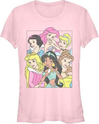 Disney Juniors Disney Retro Princesses Graphic T-Shirt in Light Pink at Nordstrom, Size Xx-Large
