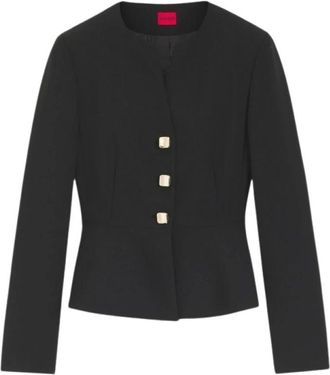 HUGO BOSS Jassen > Blazers - Dames - Zomerjassen - Zwart - S - Jassen
