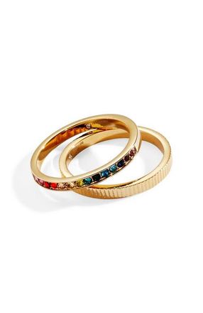 Alex and Ani Rainbow Ombre Pave Ring Set at Nordstrom, Size 7