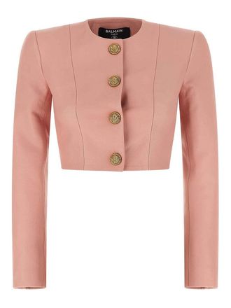 Balmain Lion Head Bolero Blazer