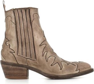 Sartore Rope Leren Texaanse Cowboylaarzen - Dames - Cowboylaarzen - Bruin - 36 EU - Schoenen