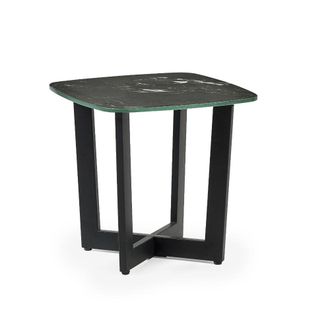 Julian Bowen Olympus Lamp Table 45cm - Black Marble - Julian Bowen | TJ Hughes