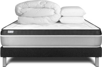 VITALIT Pack Colch&oacute;n Negro Espuma Viscoel&aacute;stica 180 X 200