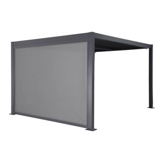 Sweeek Pergola bioclim&aacute;tica 3x3m de aluminio y acero + 1 toldo de 3m