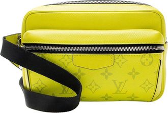 Louis Vuitton Yellow Monogram Taiga Outdoor Belt Bag (Authentic Pre-Loved)