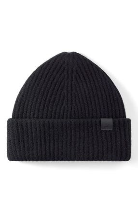 Mulberry Chunky Ribbed Beanie in Black at Nordstrom