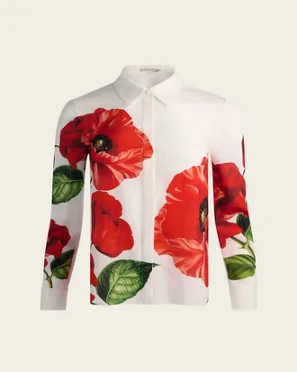 Alice & Olivia Willa Placket Top