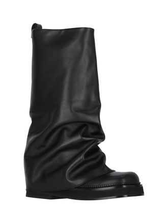 The Attico Womens Boots Black Calf Leather