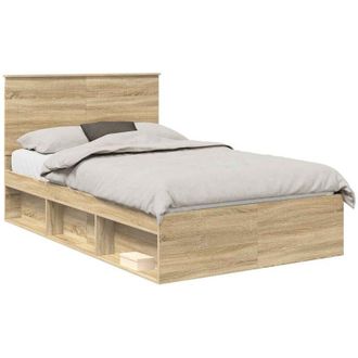 vidaXL Estructura De Cama Sonoma 120 X 190 Cm Madera De Pino Macizo Vidaxl