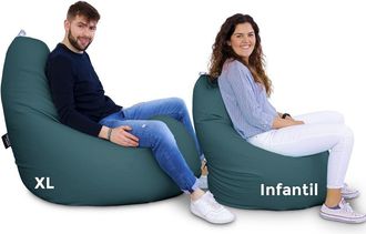 Happers Happers - Puff Pera Relax Polipiel Glaciar Xl Glaciar