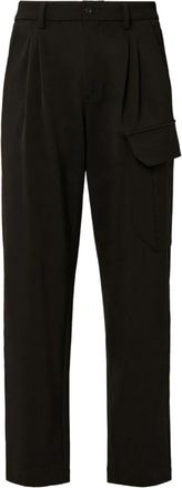 C.P. Company Rechte broek - Heren - Straight fit broeken - Zwart - XL - Wol - Broeken