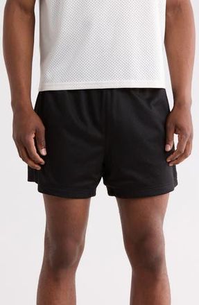 Zella Diamond Mesh Shorts in Black at Nordstrom Rack, Size Xx-Large