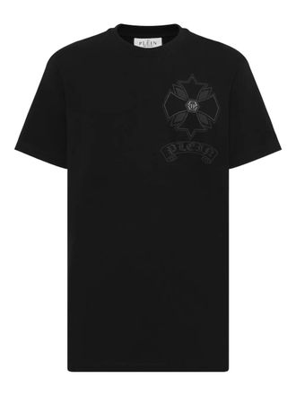 Philipp Plein graphic-printed crew~-neck T-shirt - men - Fabric - XXXL - Black