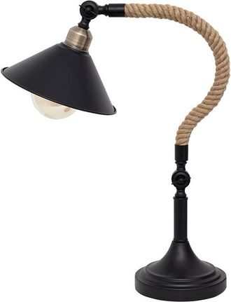 Fabrilamp Sobremesa Soga 1xe27 L.22,5xan.42xal.57cm Cuerda Negro