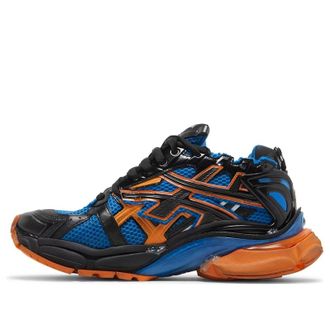 Balenciaga Runner Sneakers Blue Orange Black Mesh and Nylon 677403W3RB34719