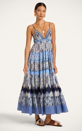 La DoubleJ Nymph Dress in Cocoon Plac&eacute;e Blue at Nordstrom, Size X-Large