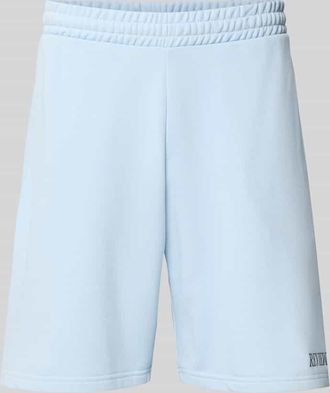 Review Regular Fit Shorts mit Label-Stitching in Hellblau, Gr&ouml;&szlig;e XXL