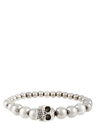 Alexander McQueen Silver Skull Bracelet
