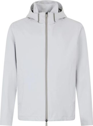 Herno Lichtgewicht Jack met Capuchon - Heren - Zomerjassen - Wit - XL - Polyester - Jassen