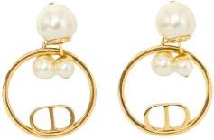 Dior Faux Pearl Drop Earrings