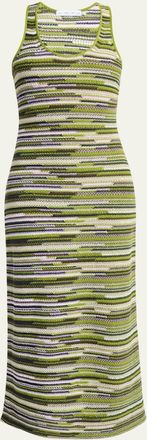Proenza Schouler Zinah Textured Knit Midi Dress