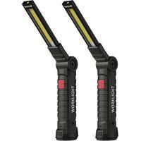 OEM Linterna Led Recargable Con Base Magn&eacute;tica, Rotaci&oacute;n De 360&deg;, 5 Modos De Iluminaci&oacute;n, Regalo Ideal Para El D&iacute;a Del Padre, Navidad O Cumplea&ntilde;os (paquet