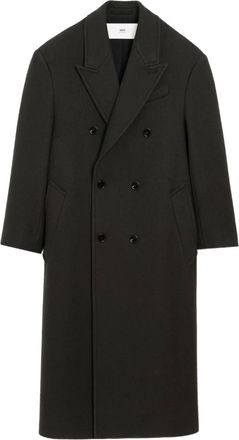 Ami Cappotto doppiopetto in lana - Grigio