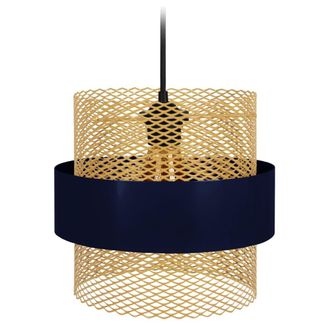 Tosel Suspensi&oacute;n metal Alt.85cm blanco ;Pantalla: azul,oro