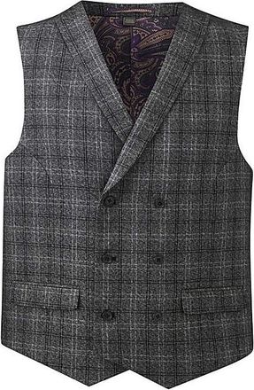 Williams & Brown London W&B London Charc Check Waistcoat R