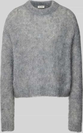 American Vintage American Vintage Strickpullover mit gerippten Abschlüssen Modell BYMI in Mittelgrau, Größe L