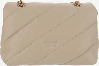 Pinko Love Mini Puff Shoulder Bag - Beige
