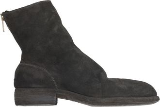 Guidi Leren Laars met Rits - Heren - Enkellaarsjes - Zwart - 45 EU - Leer - Schoenen