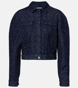 Jacquemus Ovalo de-N&icirc;mes embroidered denim jacket