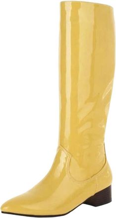 Generic Womens Knee High Boots Lady Pointed Toe Chunky Heels