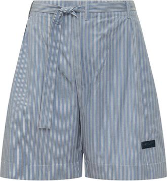 Givenchy Korte Broeken, Heren, Blauw, L, Katoen, Gestreept Bermuda Short