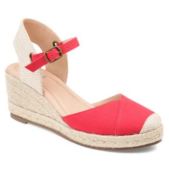 Journee Collection Women & apos;s Ashlyn Medium and Wide Width Espadrille Wedge Sandals