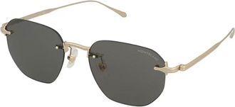 Montblanc MB0455S 001 Mens Sunglasses Black Size 56
