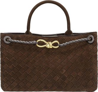 Tiffany & Fred Tiffany And Fred Paris Woven Suede Leather Top Handle Satchel