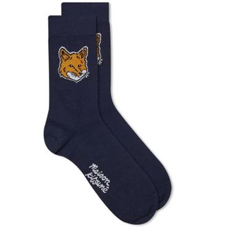 Maison Kitsun&eacute; Maison Kitsune Fox Head Socks