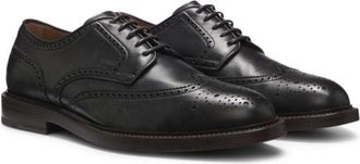 BOSS BY BECKHAM nappa-leather Derby shoes with brogueing