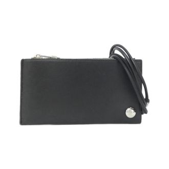 Loewe Black Dark Khaki Leather Coin Purse/Coin Case (Pre-Owned)