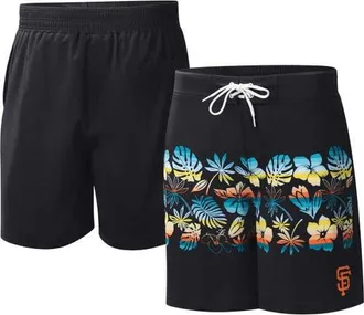 G-III Sports by Carl Banks Mens G-III Sports by Carl Banks Black San Francisco Giants Breeze Volley Swim Shorts at Nordstrom, Size Small