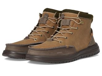 Hey Dude Bradley Classic Tumbled Mens Boots Nut : 10 M, Leather