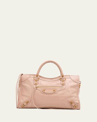 Balenciaga Le City Medium Leather Top-Handle Bag