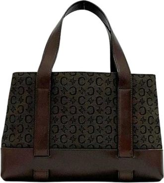 Celine Pre-owned Handbags, female, Brown, Size: ONE SIZE Pre-owned Vintage Canvas Handbag