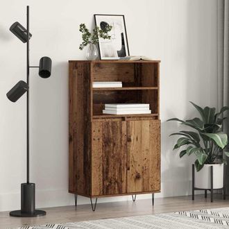 Berkfield Home Highboard with Shelf with Storage with Door Brown Engineered wood