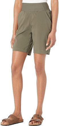 Prana Koen Flat Front Shorts Womens Shorts Grape Leaf : LG (Womens 12-14), Jersey/Nylon/Polyester